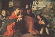 Palma Vecchio, The Adoration of the Shepherds with a Donor (mk05)
